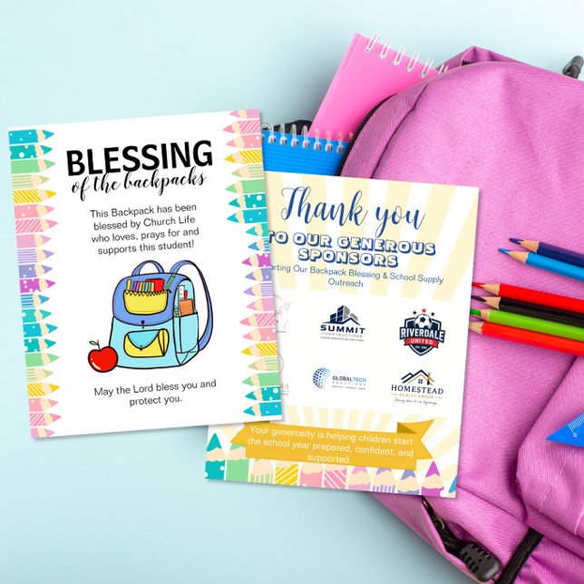 Flyer Fondo comunitario de la iglesia de la bendición de (Subido por el creador)