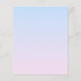 Flyer Fondo de degradado rosa pálido y azul