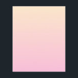 Flyer Fondo de degradado rosa y amarillo pálido<br><div class="desc">Gradiente rosa pálido y amarillo.</div>