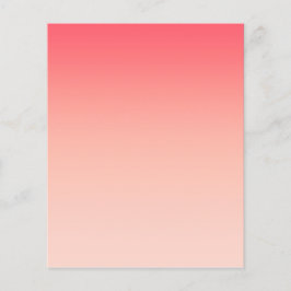 Flyer Fondo de degradado rosa y melocotón