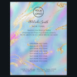 Flyer fondo de diseño de colores pastel<br><div class="desc">folleto profesional de belleza de artista de maquillaje</div>
