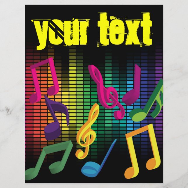 Flyer Fondo de fiesta de música (Frente)