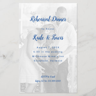 Flyer Fondo de Foto Presupuesto Invitación a Cena de Ens