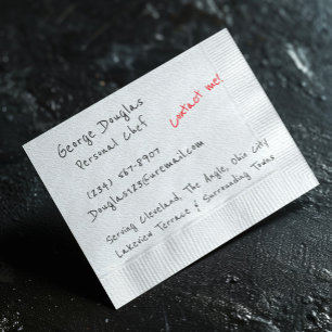 Flyer Fondo de la servilleta