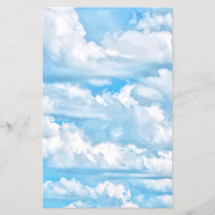 Flyer Fondo de nubes soleadas felices festivas