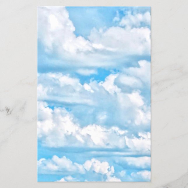 Flyer Fondo de nubes soleadas felices festivas (Frente)