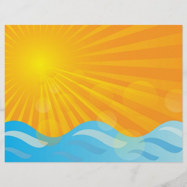 Flyer Fondo de verano caliente (Frente)