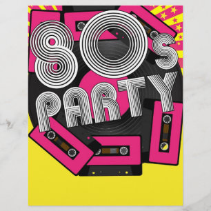 Flyer Fondo del Fiesta retro