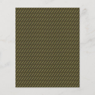 Flyer fondo verde y blanco con un patrón ondulado