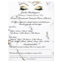 Forma de consentimiento para el tratamiento facial