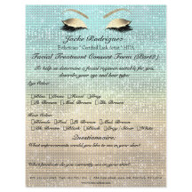 Forma de consentimiento para el tratamiento facial