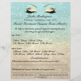 Flyer Forma de consentimiento para el tratamiento facial