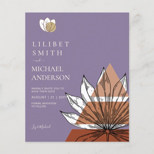 Flyer Formas abstractas escandinavas japonesas GUARDAR L (Frente)