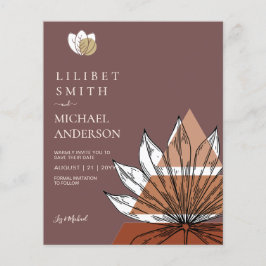 Flyer Formas abstractas escandinavas japonesas GUARDAR L