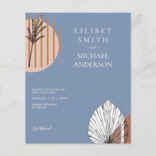 Flyer Formas abstractas escandinavas japonesas GUARDAR L