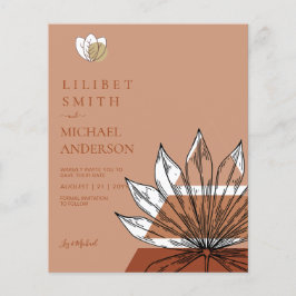 Flyer Formas abstractas escandinavas japonesas GUARDAR L