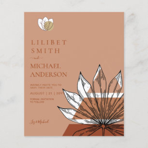 Flyer Formas abstractas escandinavas japonesas GUARDAR L