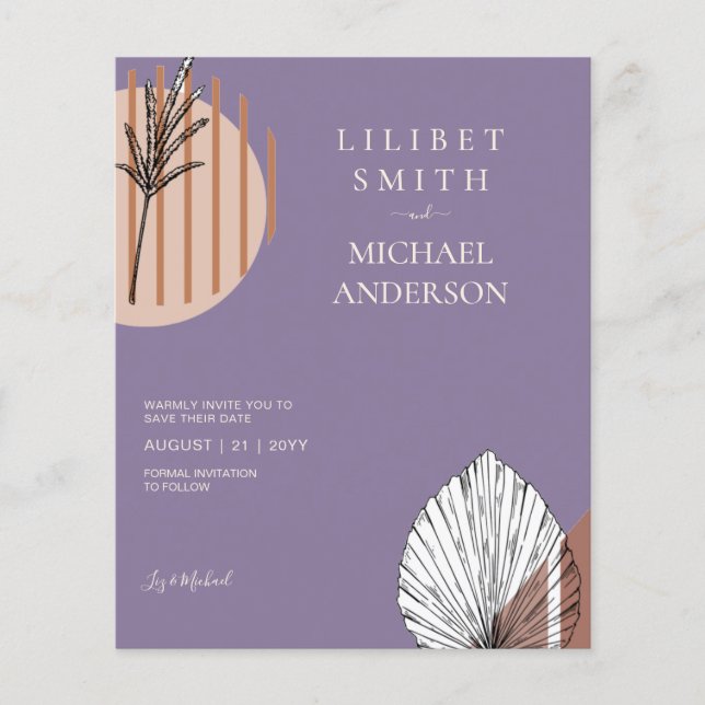 Flyer Formas abstractas escandinavas japonesas GUARDAR L (Frente)