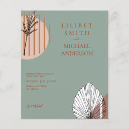 Flyer Formas abstractas escandinavas japonesas GUARDAR L