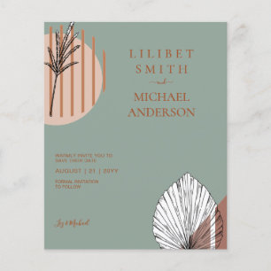 Flyer Formas abstractas escandinavas japonesas GUARDAR L