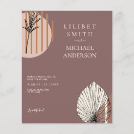 Flyer Formas abstractas escandinavas japonesas GUARDAR L