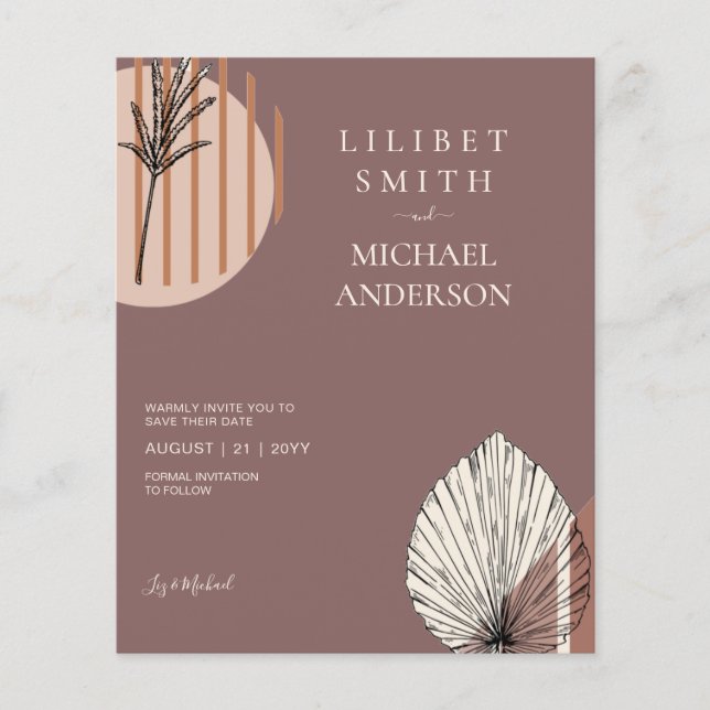 Flyer Formas abstractas escandinavas japonesas GUARDAR L (Frente)