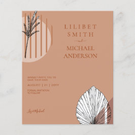 Flyer Formas abstractas escandinavas japonesas GUARDAR L