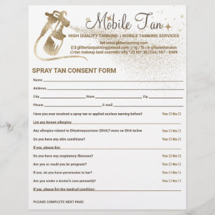 Flyer Formulario de consentimiento para planificador de 