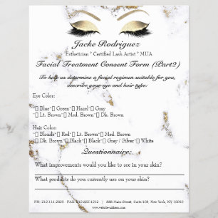 Flyer Formulario de consentimiento para tratamiento faci