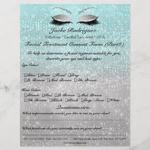 Flyer Formulario de consentimiento para tratamiento faci