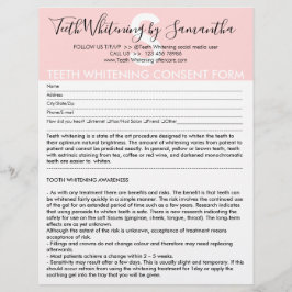 Flyer Formulario de consentimiento y presupuesto para bl