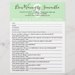 Flyer Formulario de exención de consentimiento del clien