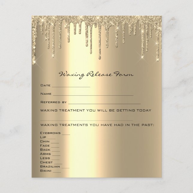 Flyer Formulario de exención de responsabilidad por depi (Frente)