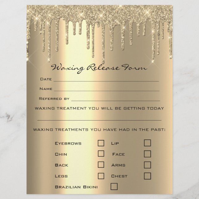 Flyer Formulario de Liberación de Responsabilidad por De (Frente)