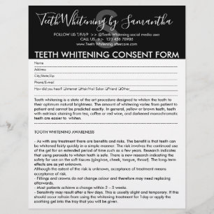 Flyer Formulario de presupuesto de consentimiento modern