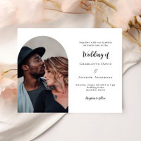 Foto artística invitación a boda moderna