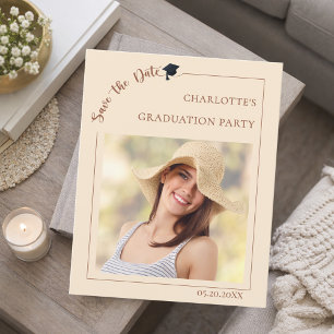 Flyer Foto champagne Anuncio de graduación
