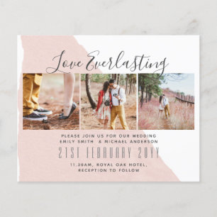 Flyer FOTO COLAGE Amor Eterno Invitación Evento de Boda