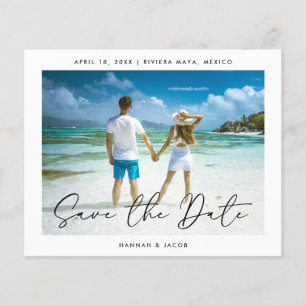 Flyer Foto de Budget Modern Save the Date