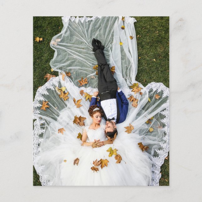 Flyer Foto de casamiento personalizado (Frente)