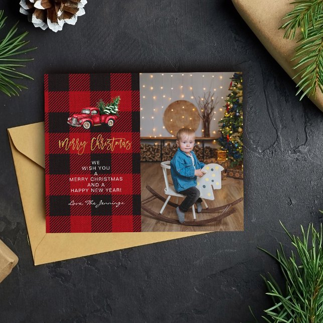 Flyer Foto de Cheque de Búfalo y Camión Navideño de Pres (Subido por el creador)