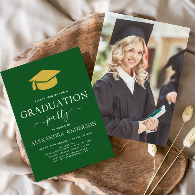 Flyer Foto de la graduación de la graduación del Oro Ver (Subido por el creador)