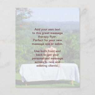 Flyer Foto de masaje sueco