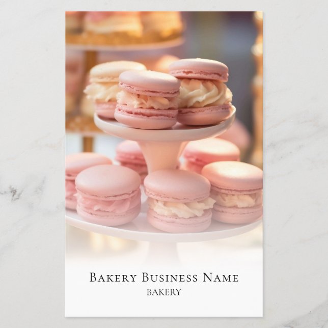 Flyer Foto de panadería Superposición de medios sociales (Frente)