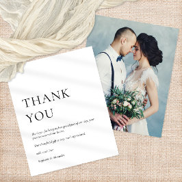 Flyer Foto de PAPER Boda Blanco Negro Gracias