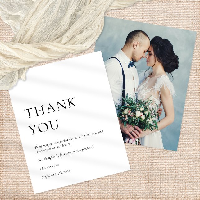 Flyer Foto de PAPER Boda Blanco Negro Gracias (Subido por el creador)