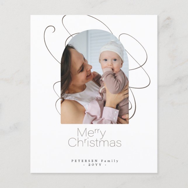 Flyer Foto de Presupuesto 4, tarjeta navidad navideña (Frente)