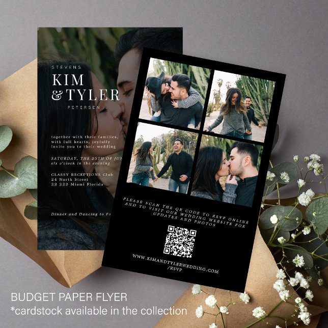 Flyer Foto de presupuesto en una invitación de matrimoni (Subido por el creador)