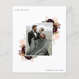 Flyer Foto de presupuesto Guardar la fecha