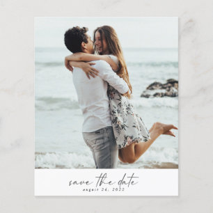 Flyer Foto de presupuesto Guardar la fecha